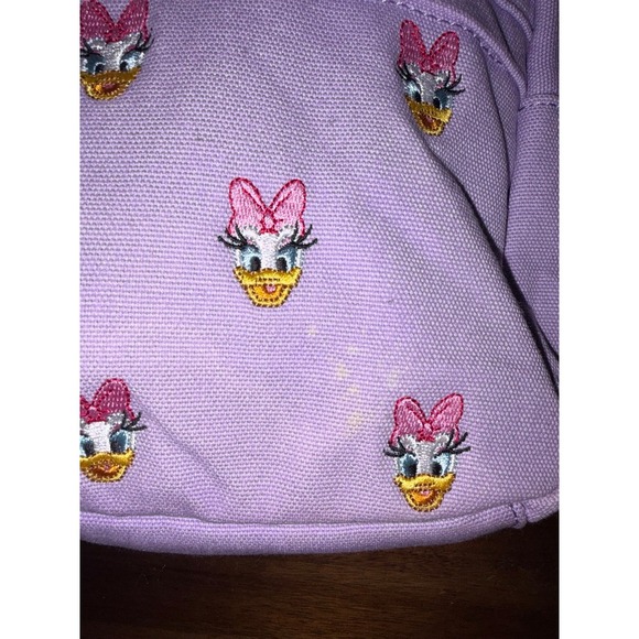 Loungefly Disney Daisy Duck AOP Sensational 6 Canvas Mini Backpack - Picture 8 of 12